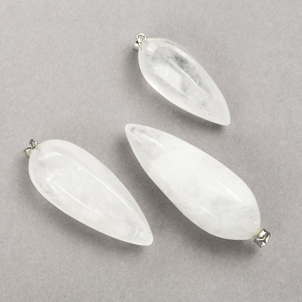 תליון מקריסטל הרים טבעי 50×20 מ״מ(±)