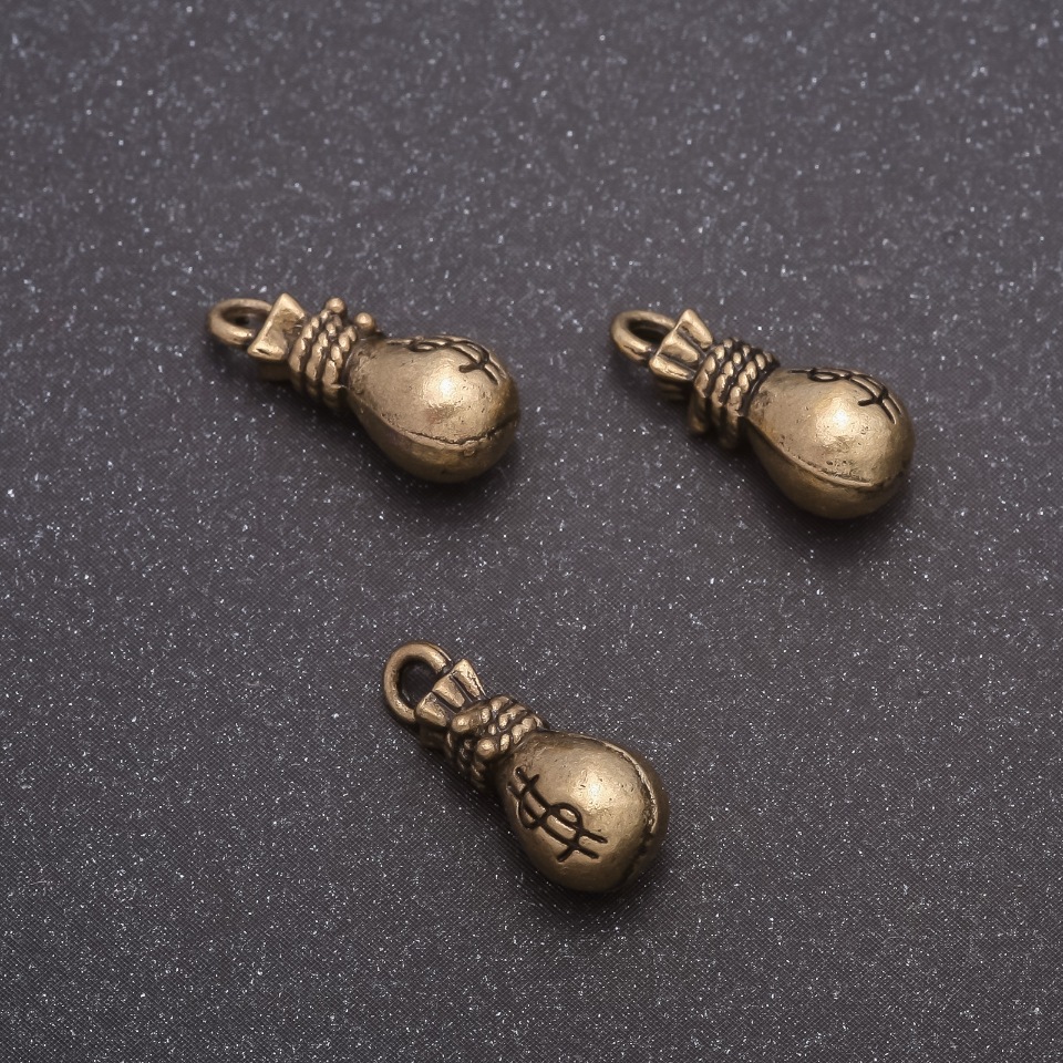 אביזרי תליון שקיק דולרים, קוטר 7×15 מ״מ, קוטר in-1, 7 מ״מ מאריזה 20 גרם ±13 יחידות