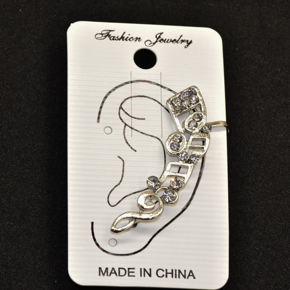 קאפ לאוזן, אורך 45 מ״מ, מתכת לבנה