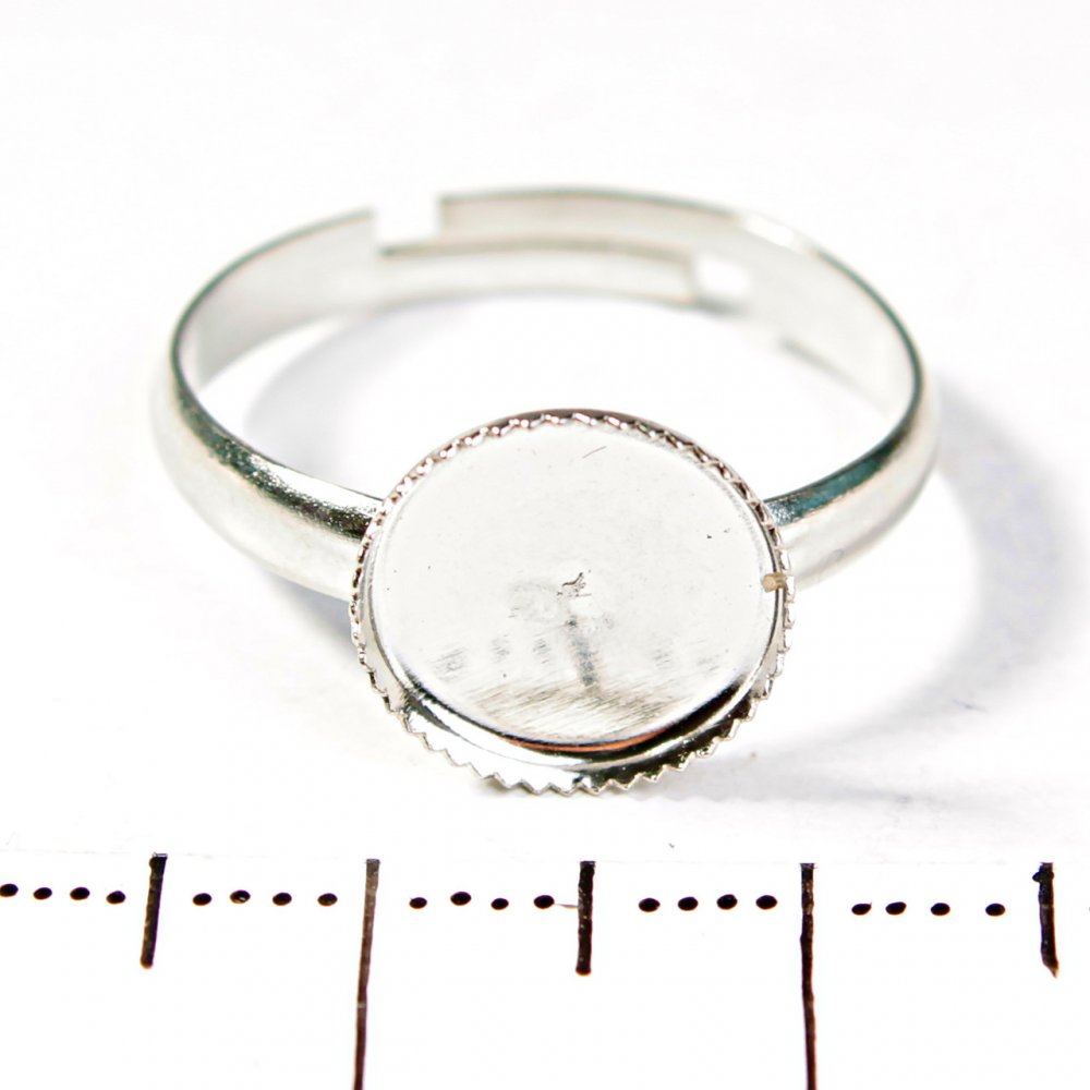 מחיר ליחידה /10 יח' 10 מ"מ בסיס לטבעות עם שפה משוננת עגול