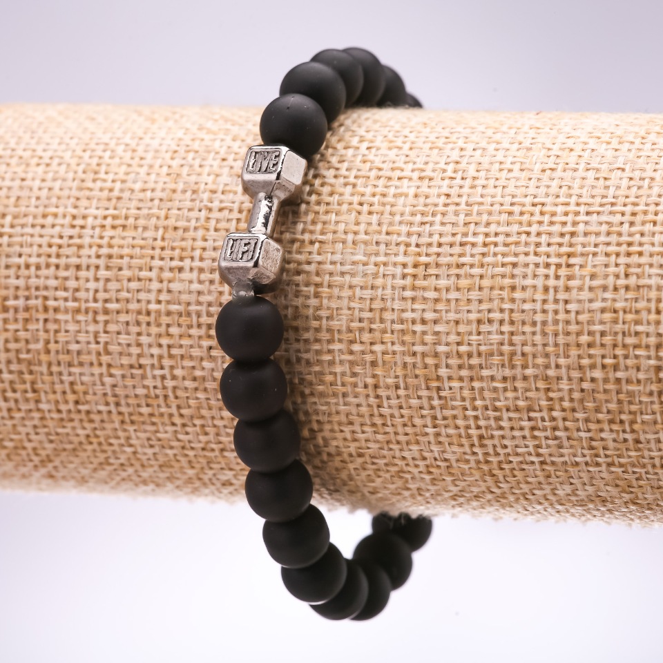 צמיד גומי משונגיט מלאכותי «משקולת», קוטר 10 מ״מ, אורך 18 ס״מ +