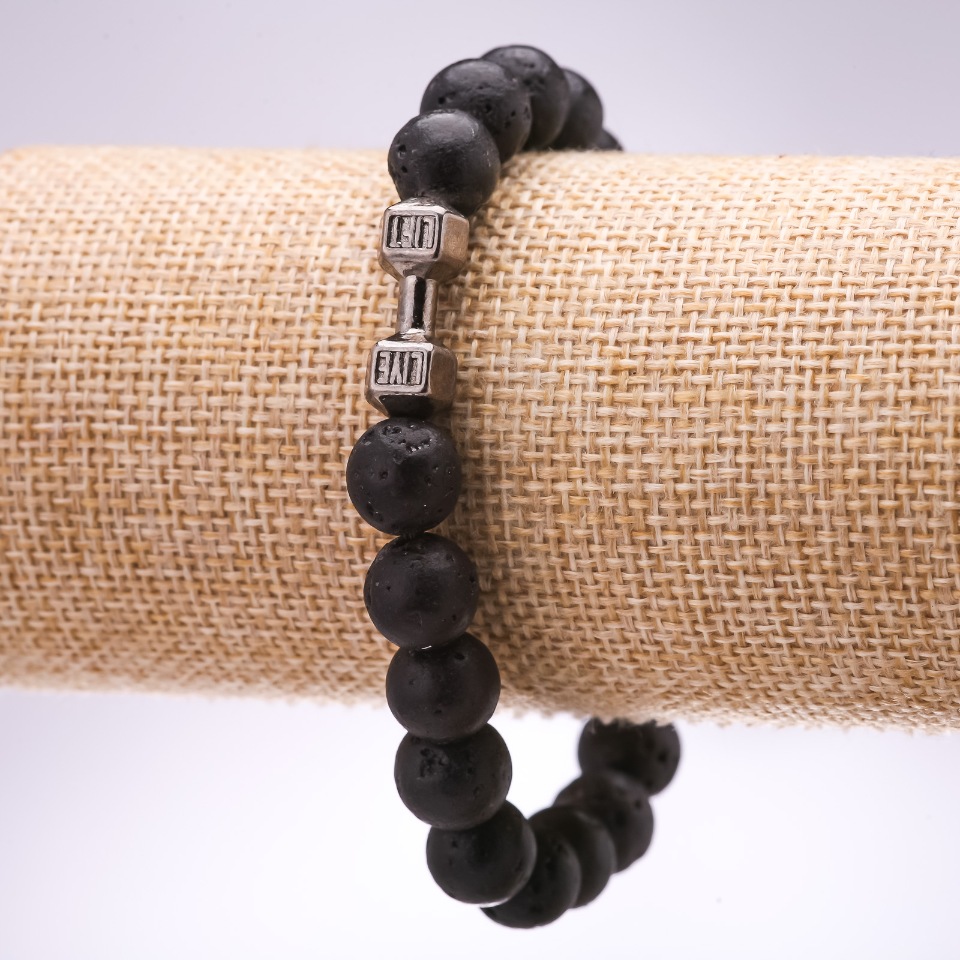 צמיד לבה-משקולת, קוטר 10 מ״מ, אורך 18 ס״מ על גומי אלסטי