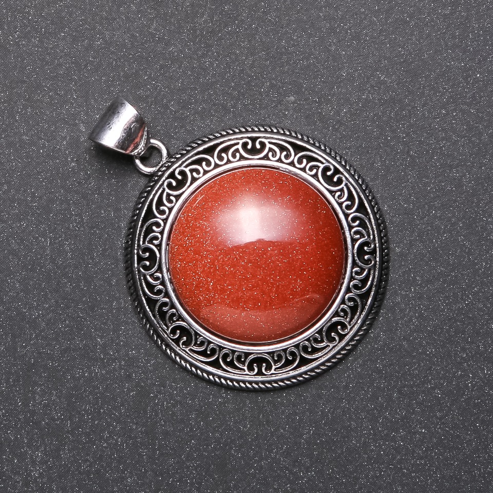 תליון «טיאן-שאן» 38×52 mm אבנטורין חול זהוב