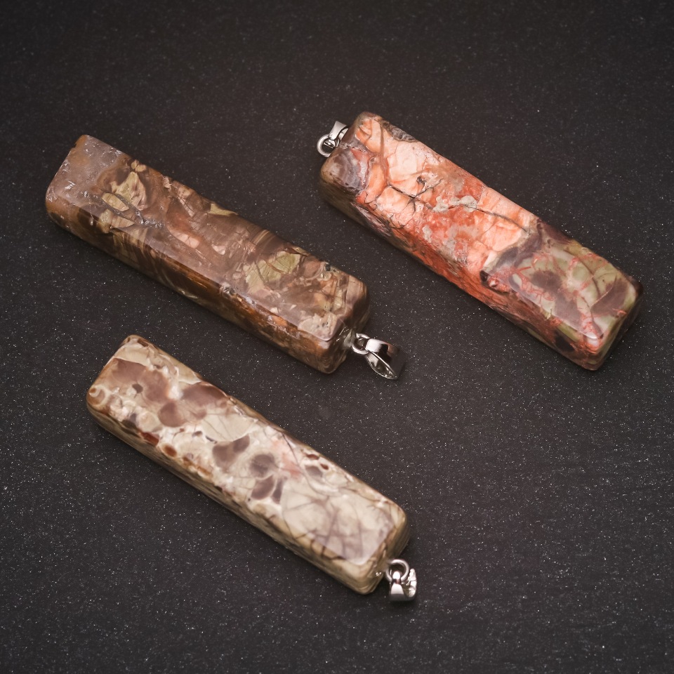 תליון אבן טבעית יאשמה פיקאסו 13×54 ממ