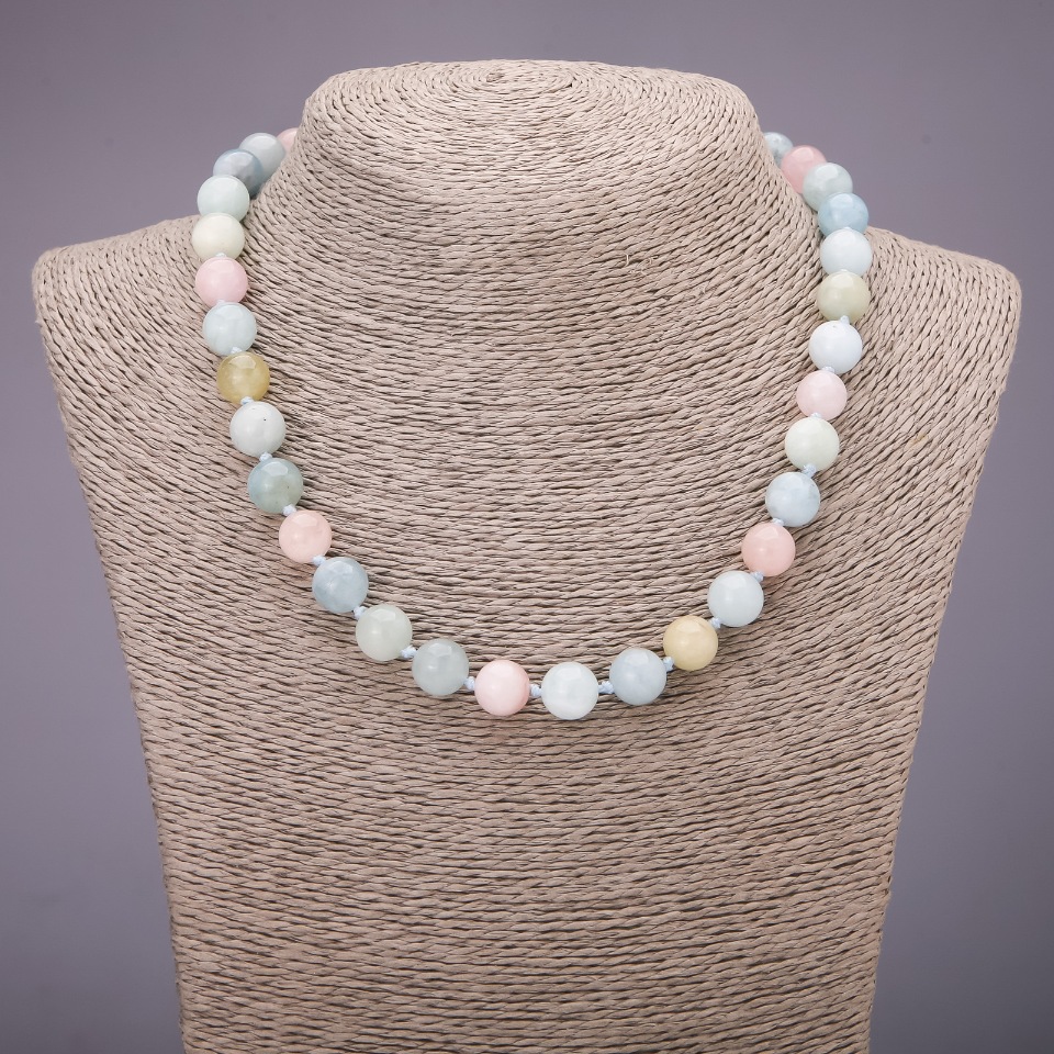 שרשרת חרוזי מוגנייט, כדור חלק, קוטר 10 מ״מ ±, אורך 45 ס״מ