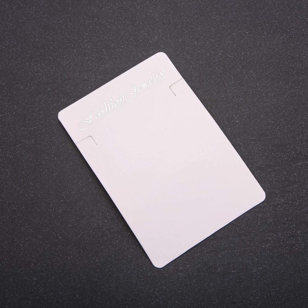 פלטה לשרשרת 9×6 ס״מ מקרטון ל-100 יחידות