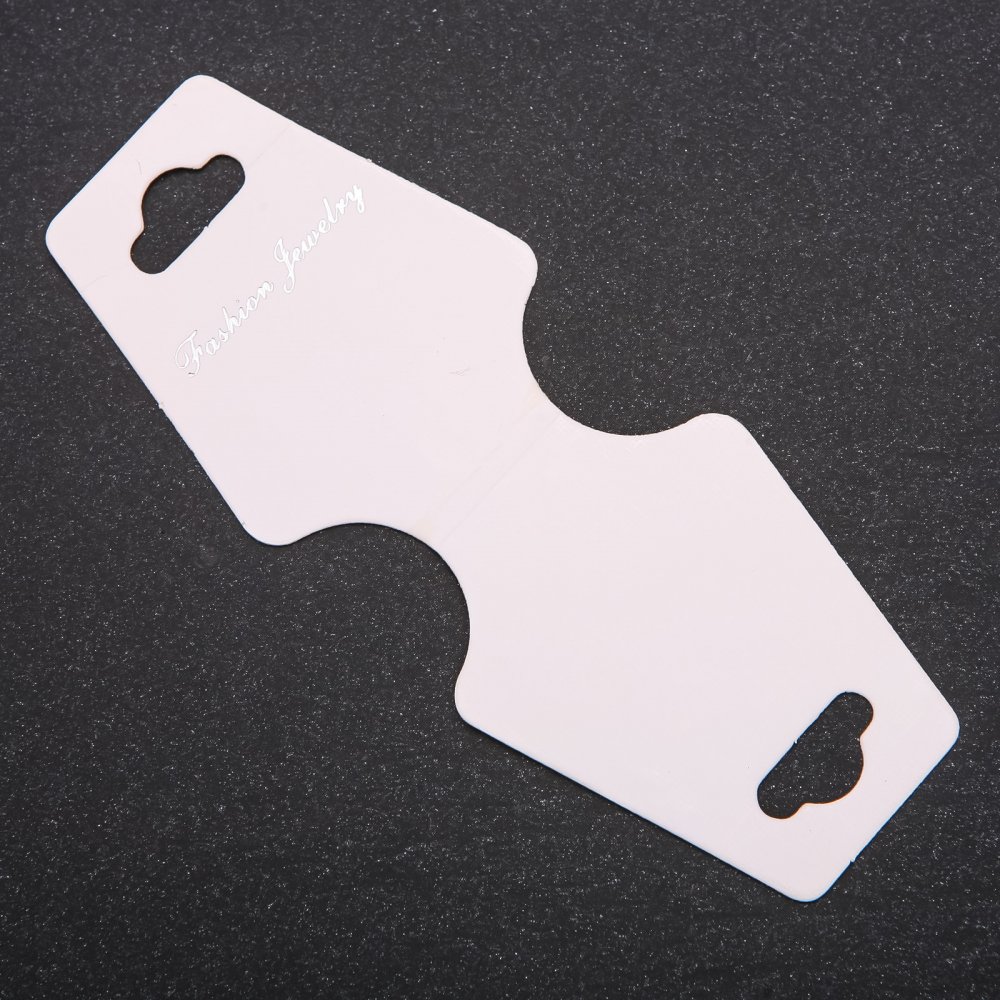 כרטיס תצוגה לשרשרת ולצמיד 10×4 ס״מ קרטון 200 יחידות / אריזה