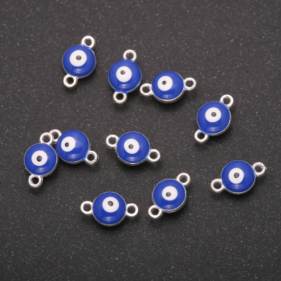 מחבר עין 7×11 מ״מ, אריזה 12 יח', מתכת אפורה