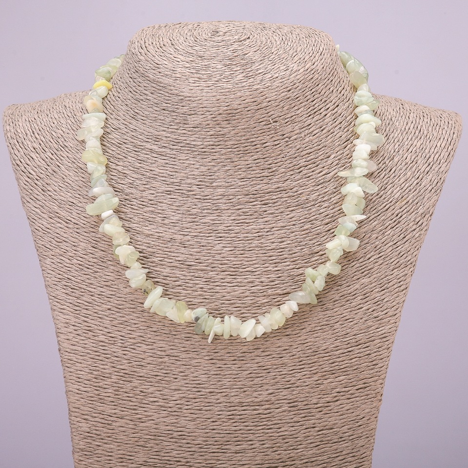 שרשרת אוניקס גרגרי, קוטר כ-7 מ״מ, אורך 45 ס״מ