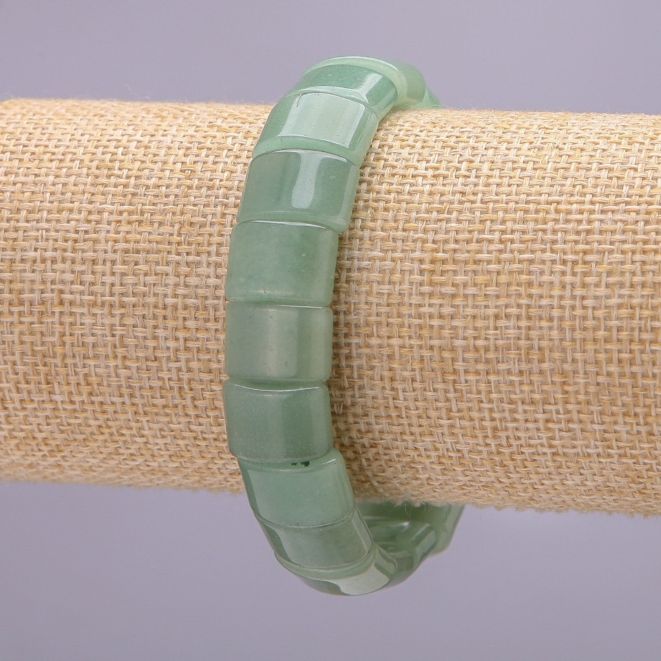 צמיד נפריט חוליה, קוטר 10 מ״מ, 5×15 מ״מ (±), אורך 19 ס״מ