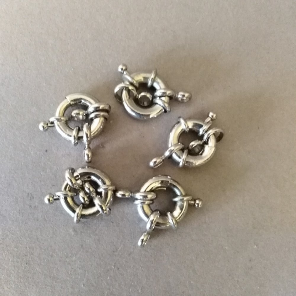 סוגר דונאט לתכשיטים למחרוזות ולצמידים על חוט יחיד, 14 מ״מ, מחיר ליחידה