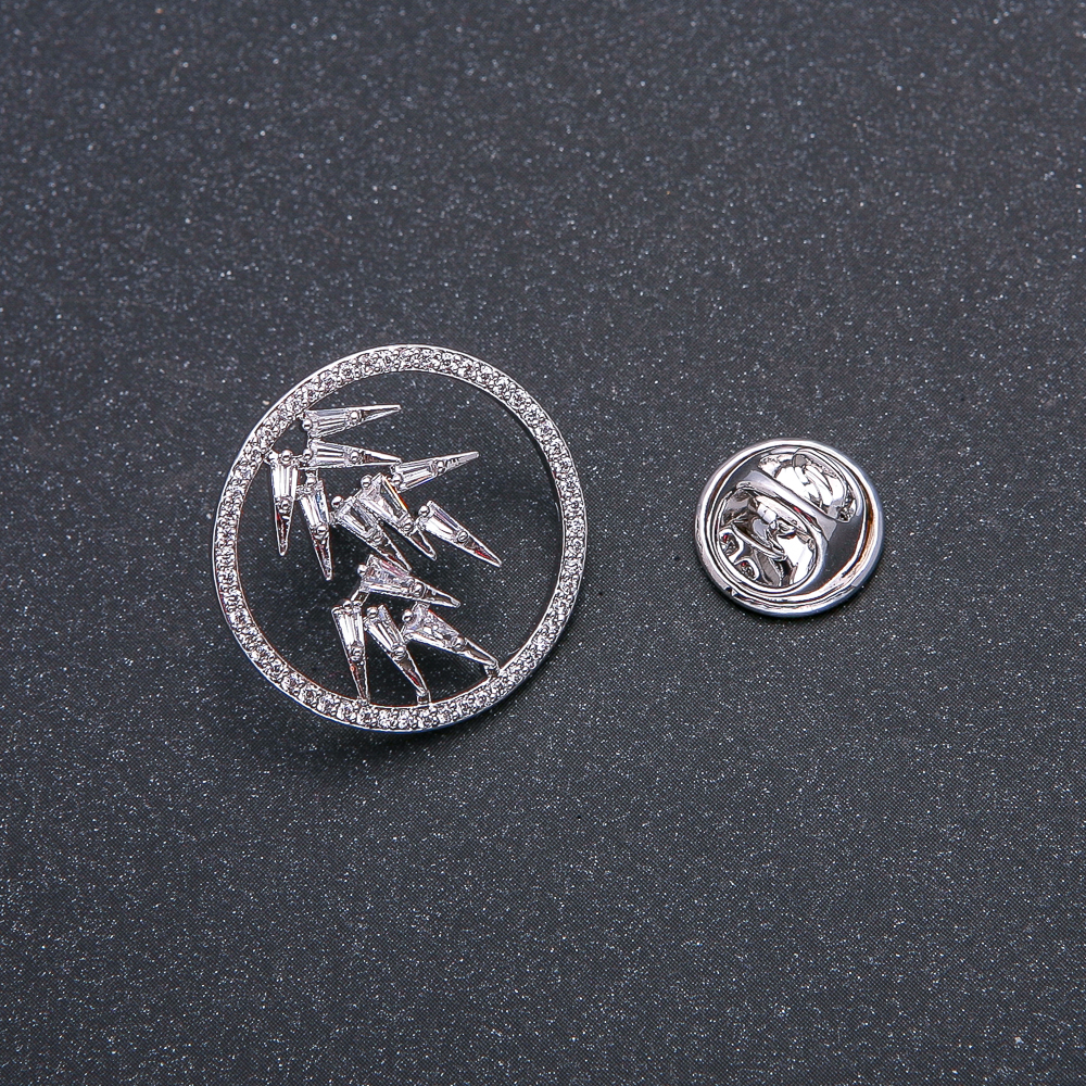 סיכת Xuping ורודיום עם אבני סטרס לבנות 22 מ״מ +