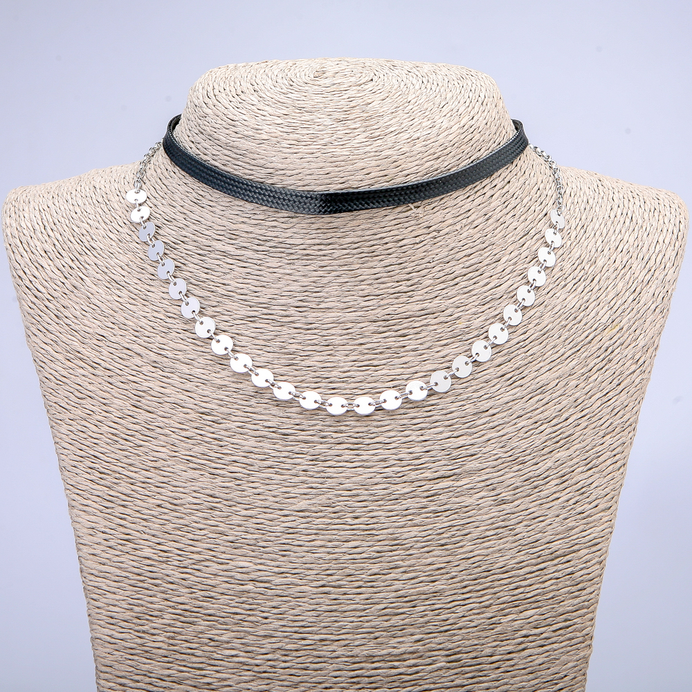 צ'וקר Xuping עם רודיום וחוט, עובי 5.5 מ״מ + -, אורך 31–39 ס״מ +