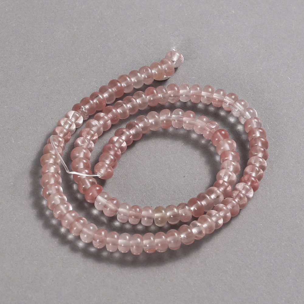 חרוזי חלצדון על חוט, קוטר 6×4 מ״מ + -, אורך 39 ס״מ +