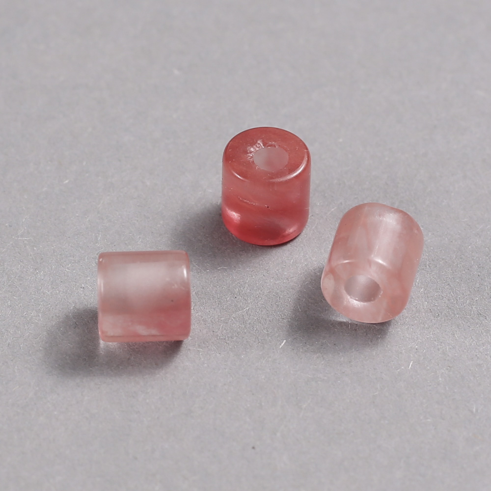 חרוז פנדורה מטורמלין אבטיח 9×9 מ״מ, קוטר חור 3.5 מ״מ +