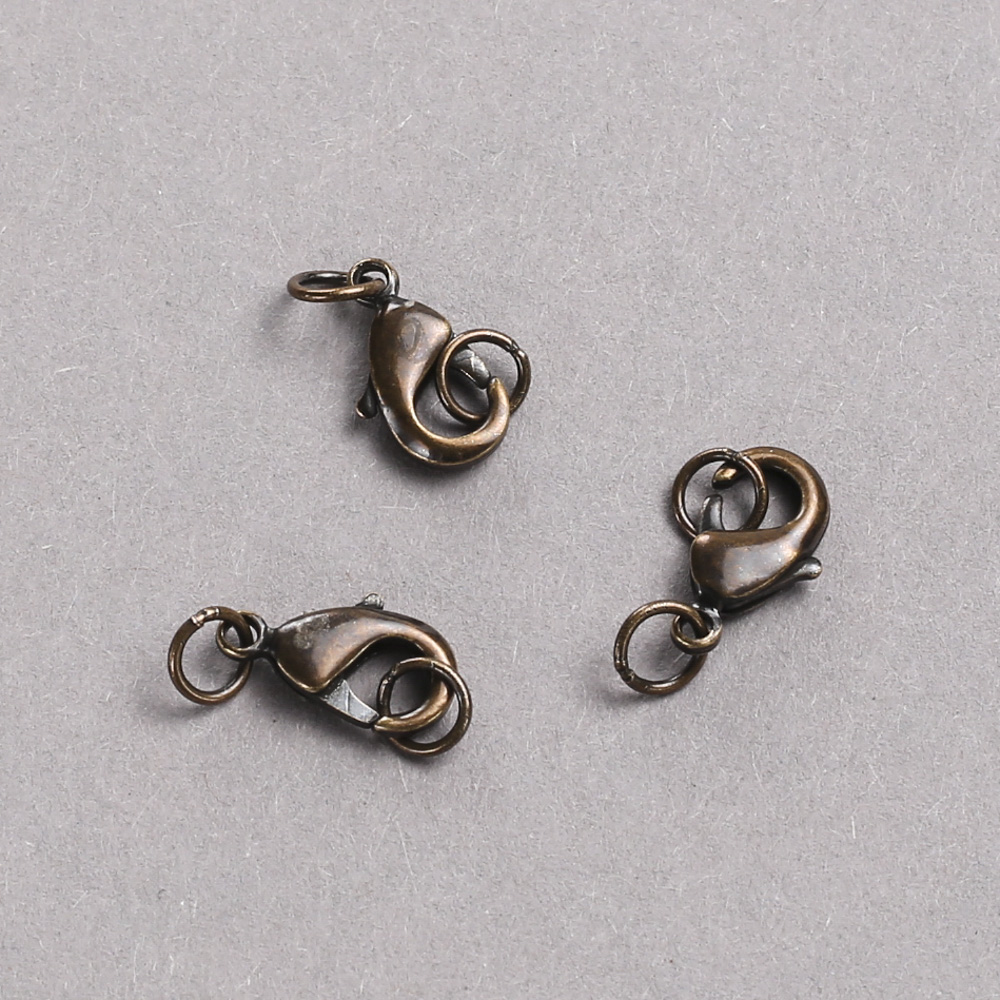 אבזם קרבינר 8×12 מ״מ בצבע שוקולד כהה