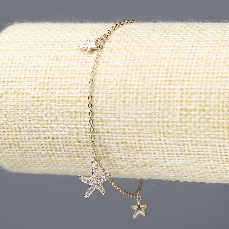 צמיד Xuping מצופה זהב 18K עם אבני זרקון לבנות, עובי 1.5 מ״מ + -, אורך 18–20 ס״מ +