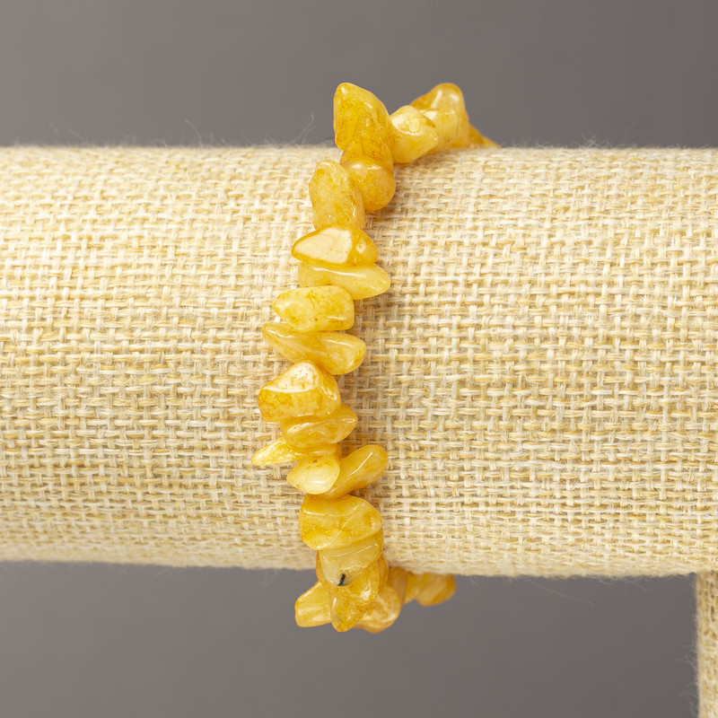 צמיד גומי משבבי קוורץ צבועים, קוטר 6± מ״מ