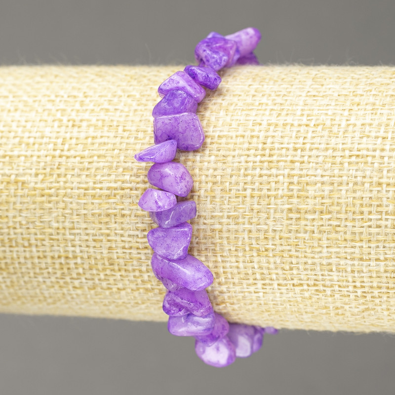 צמיד אלסטי מקווארץ צבוע – שבבי קווארץ צבועים בקוטר 8 מ״מ+