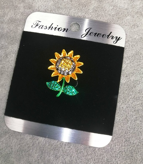 סיכת פרח חמנייה 26×19 מ״מ