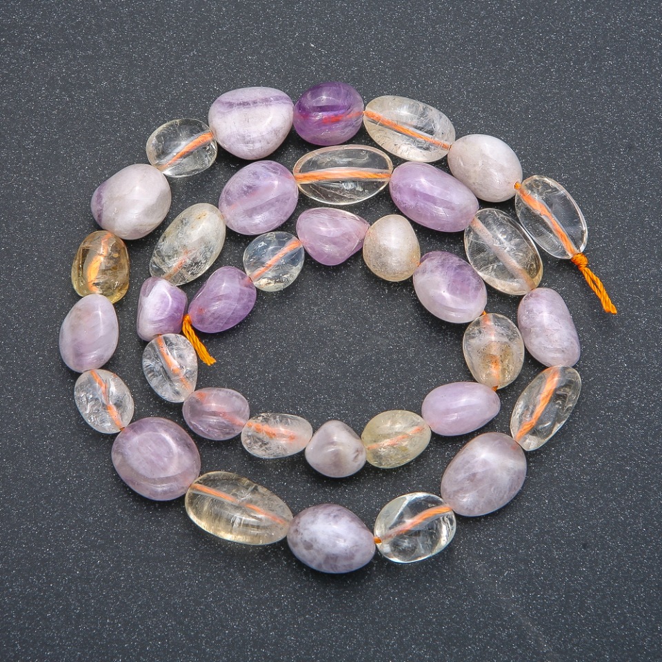 חרוזי מגוונים חתוכים, קוטר 10×6 מ"מ, אורך 40 ס"מ +