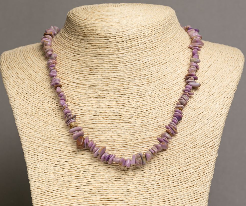 שרשרת מפוספוסידריט (יחידה) גרגר 8×3 מ״מ, אורך 46–49 ס״מ