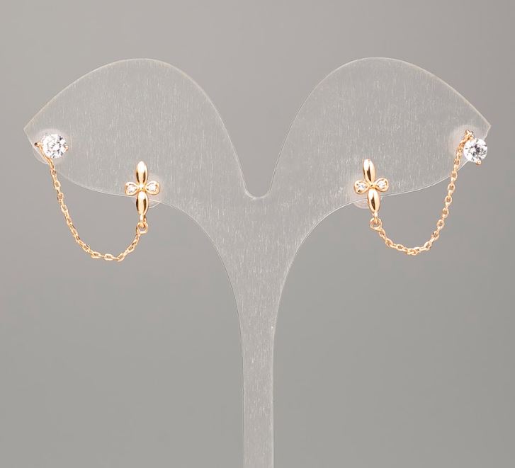 עגילים Xuping בזהב מצופה 18K - פוסטים