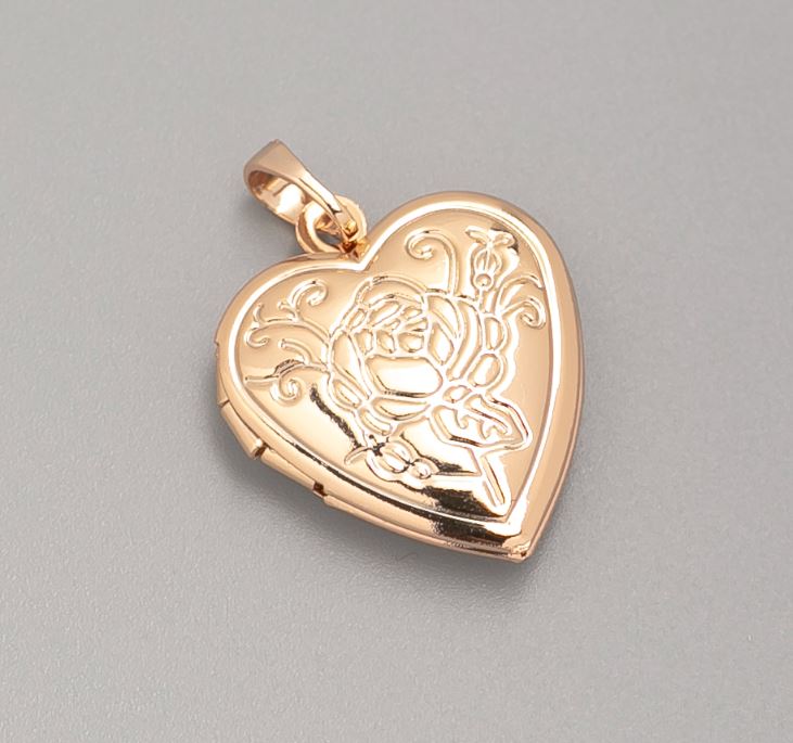 מדליון Xuping לב מתחת לתמונה, קוטר 19 מ״מ