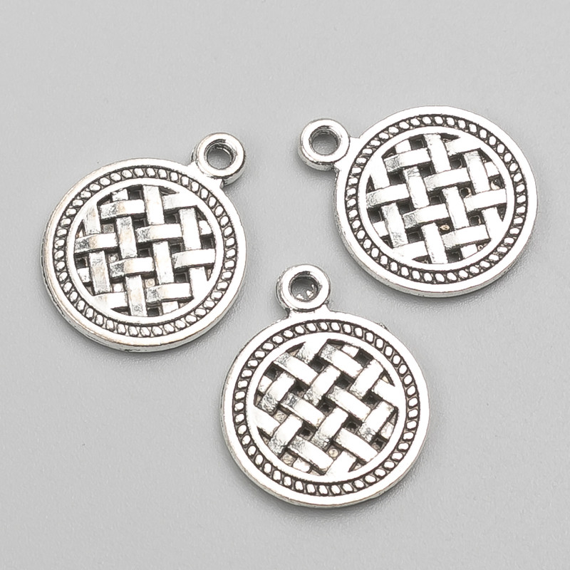 אביזרי תכשיטים - תליון 19×15 מ״מ, אריזה 12 יח', 20 גרם