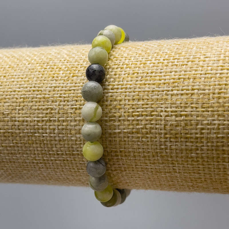 צמיד אופיט (אקריל סינתטי) כדור חלק, קוטר 6.5 מ״מ, אורך 18 ס״מ