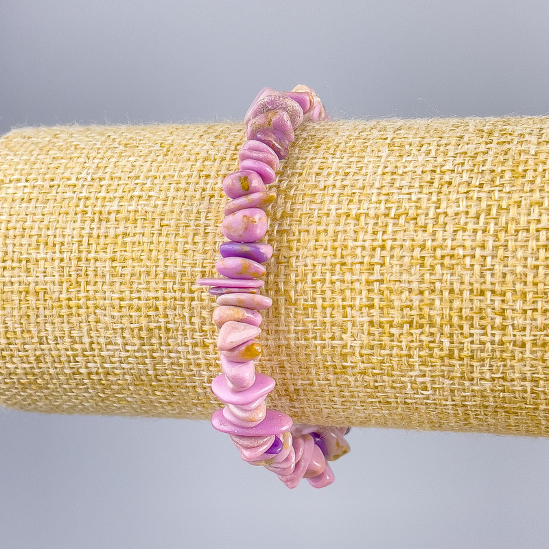 צמיד מפוספוסידריט מלאכותי – גרגר, קוטר 8×3 מ״מ, אורך 18 ס״מ (אלסטי)