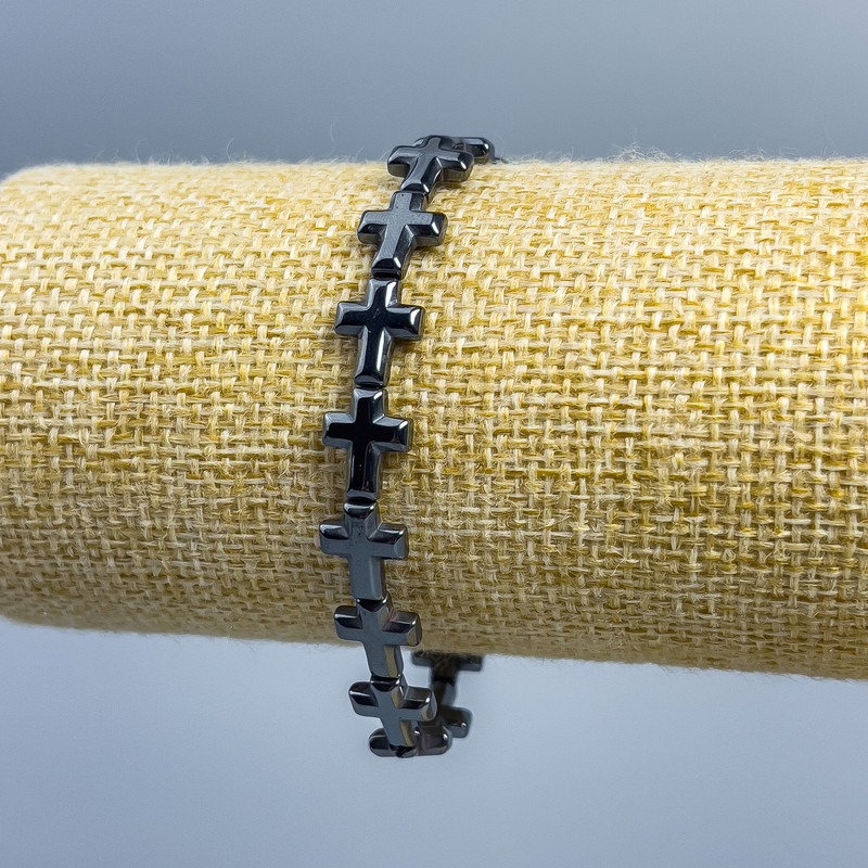 צמיד המטיט צלב, קוטר 10×8,5 מ״מ, אורך 18 ס״מ (אלסטי)